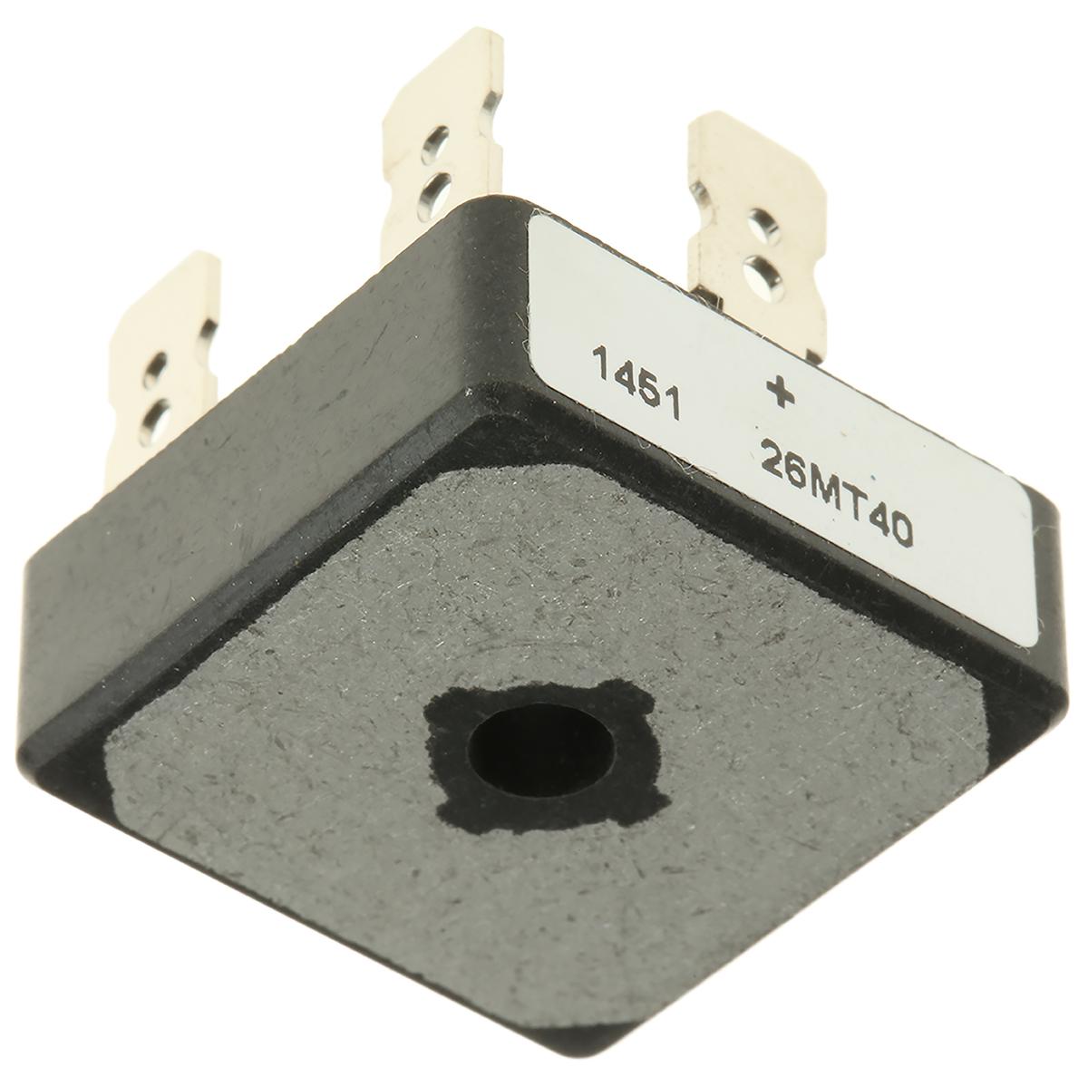 Vishay Bridge Rectifier, 25A, 400V, 3-phase, 5-Pin