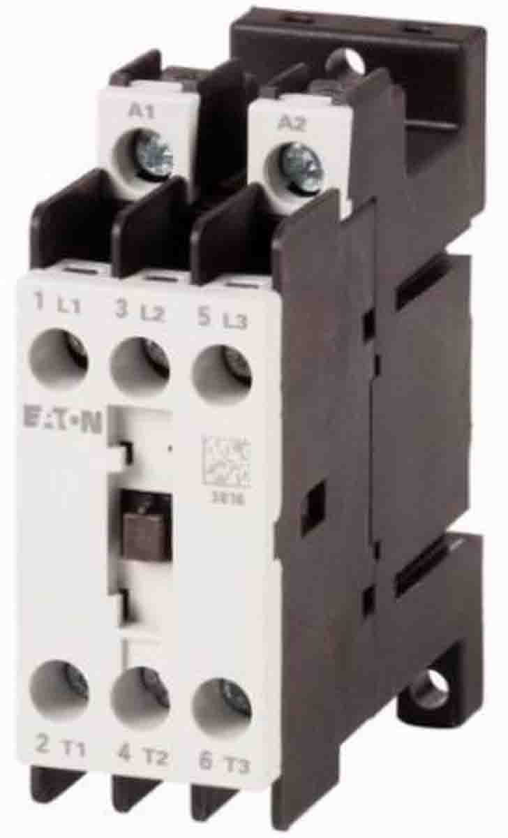 Eaton Contactor, 24 V ac Coil, 3-Pole, 12 A, 5.5 kW, 3NO