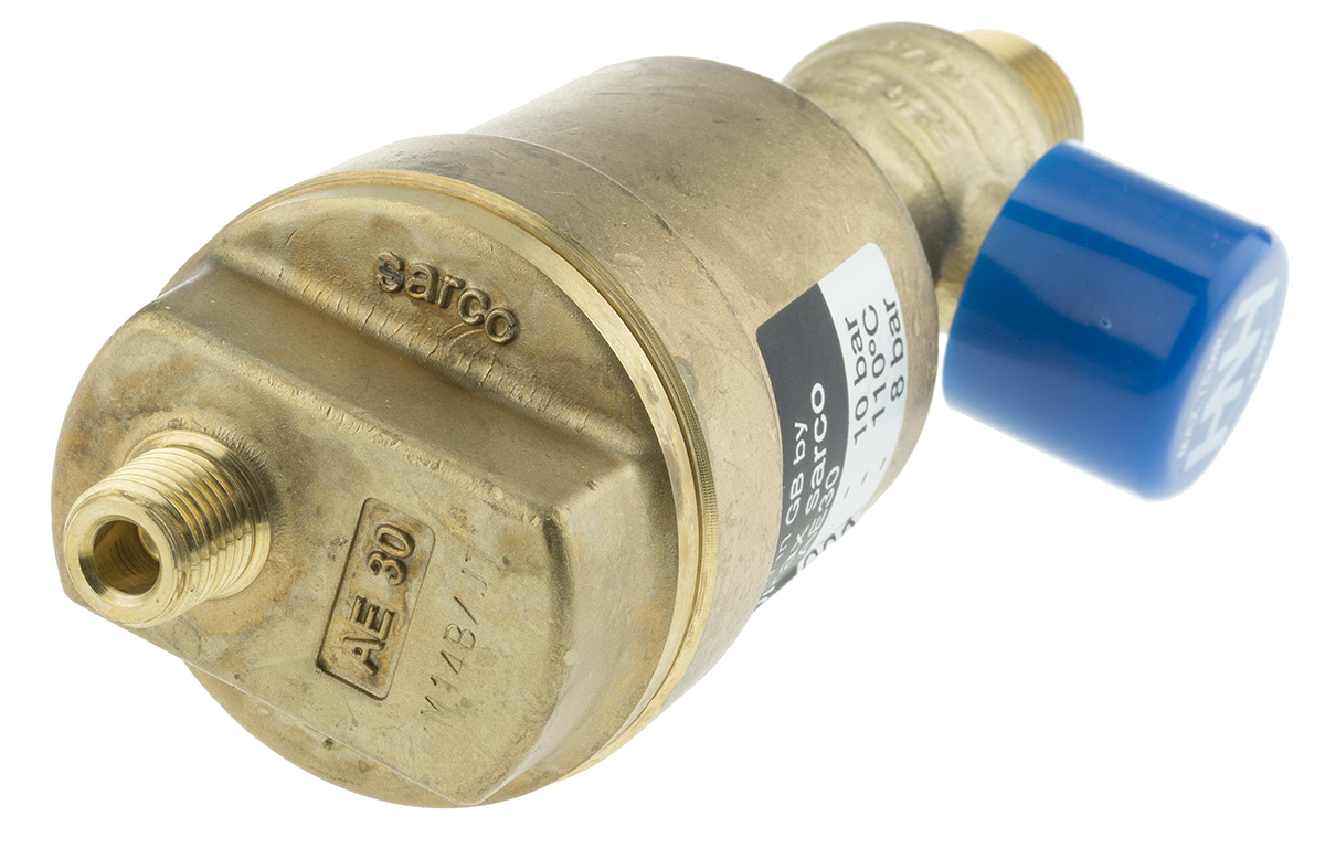 Spirax Sarco Copper Alloy Automatic Air Vent 1/2 in BSP, 1/4 in BSP