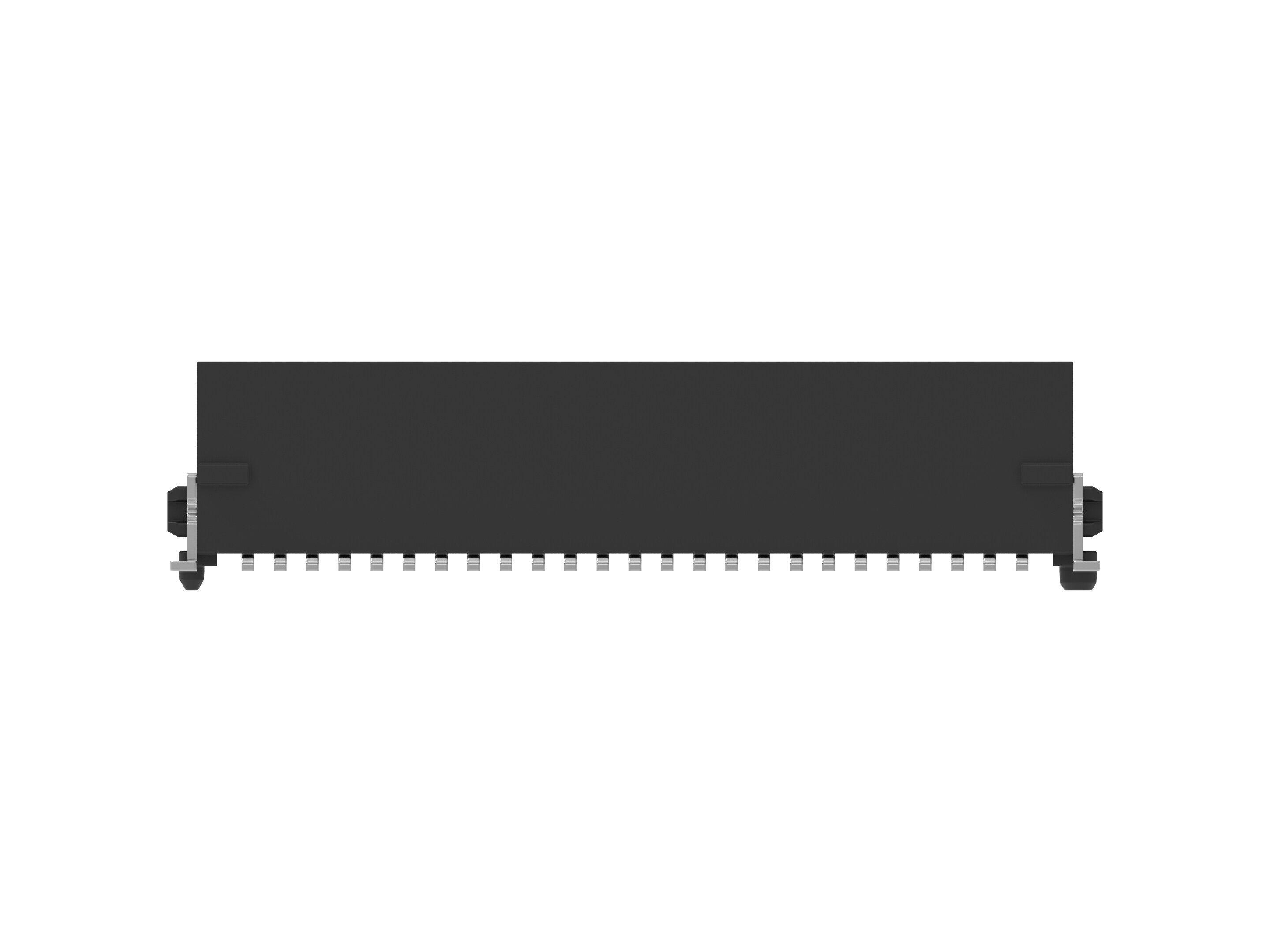 ERNI 244856 Series Vertical Surface PCB Header, 50 Contact(s), 1.27 mm Pitch, 2 Row, Shrouded