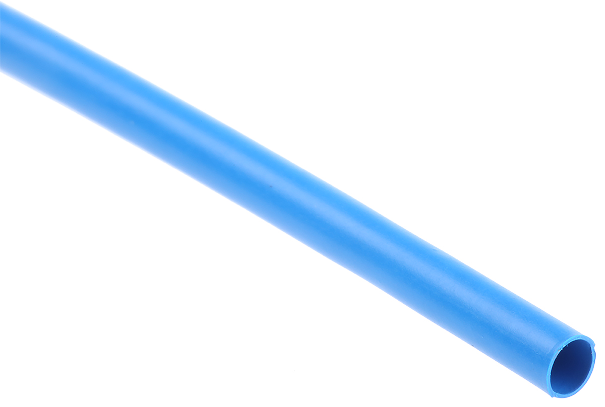 TE Connectivity Heat Shrink Tubing, Blue 2.4mm Sleeve Dia. x 1.2m Length 2:1 Ratio, RNF-100 Series