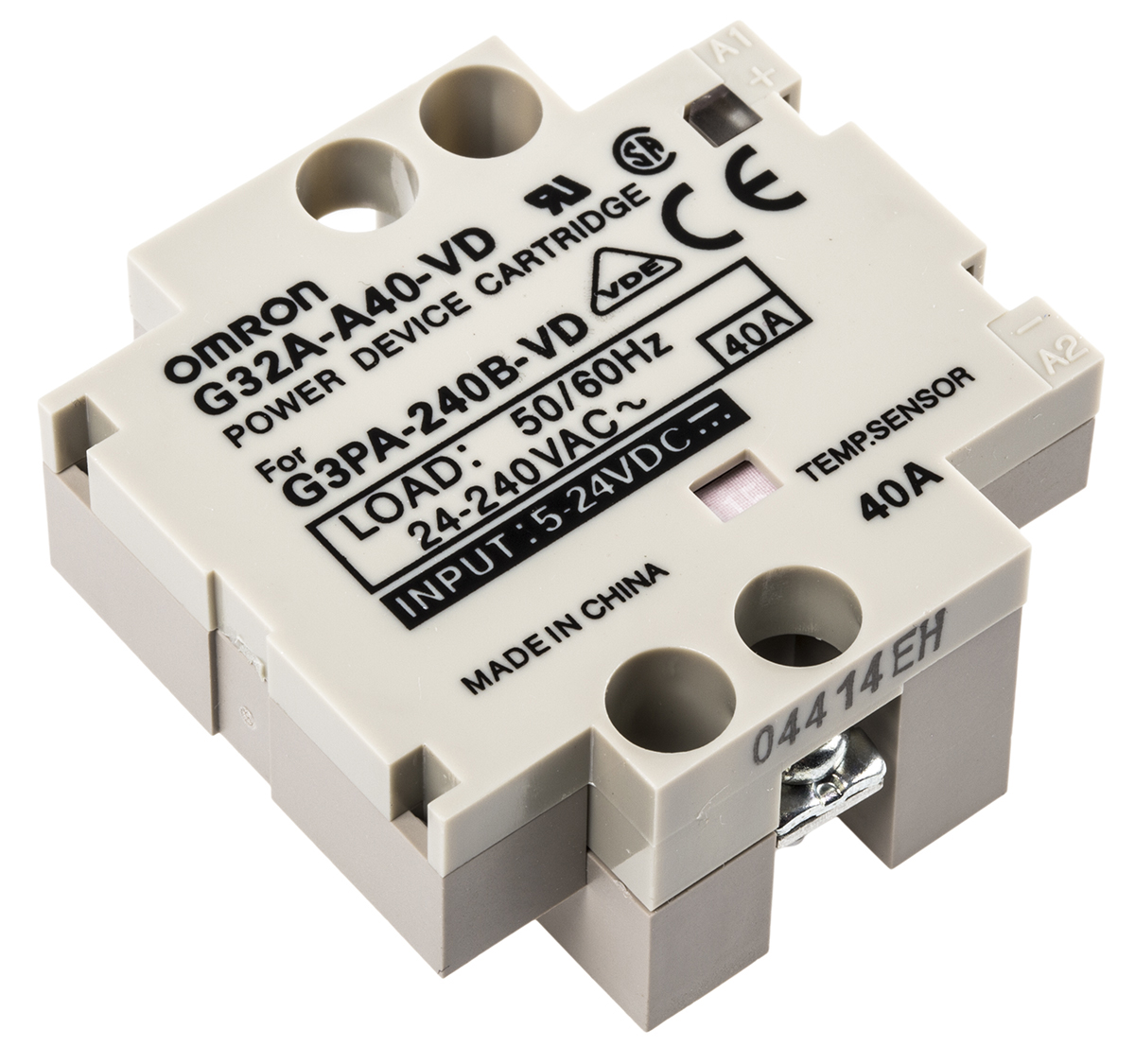 Omron Panel Adapter for G3PA-240B SSR, G32A-A40-VD 5-24VDC