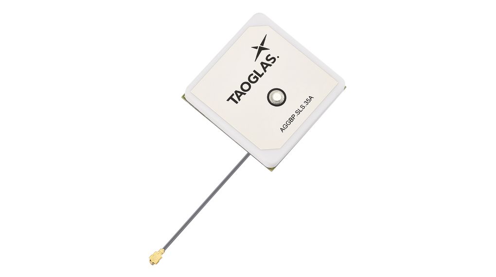 Taoglas AGGBP.SLS.35A.07.0060A Square Multiband Antenna with U.FL Connector, GPS