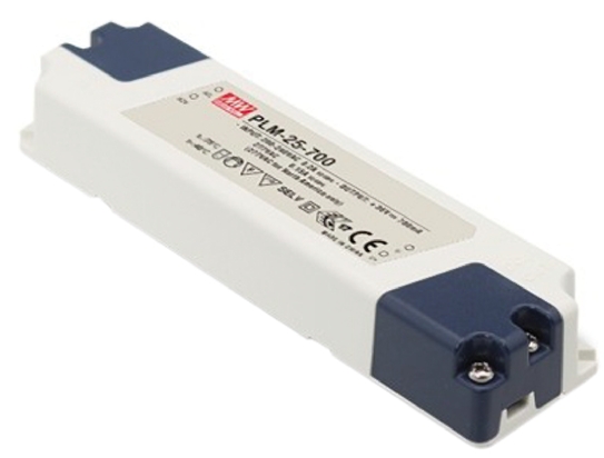 MEAN WELL LED Driver, 30 → 50V Output, 25W Output, 500mA Output, Constant Current
