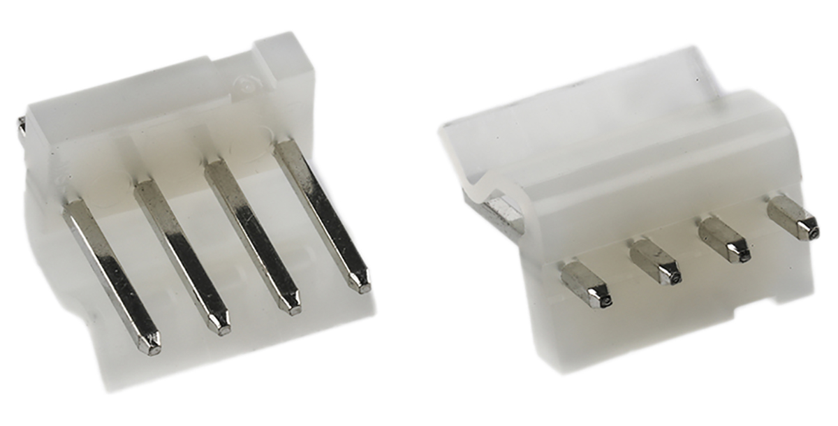 Molex KK 396 Series Straight Through Hole Pin Header, 4 Contact(s), 3.96 mm Pitch, 1 Row, Unshrouded