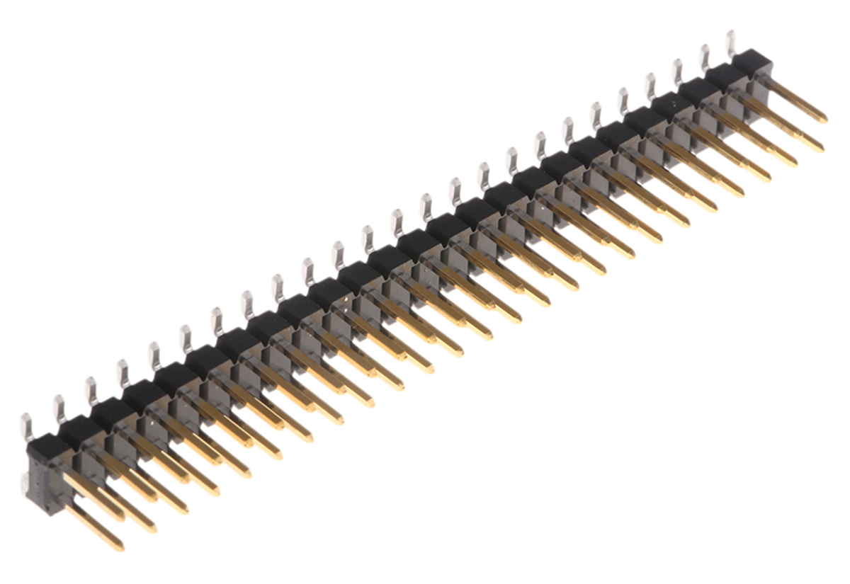 Amphenol Communications Solutions Bergstik Series Straight Surface Pin Header, 50 Contact(s), 2.54 mm Pitch, 2 Row,