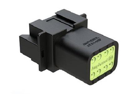 Amphenol Industrial, AT Cable connector Plug 8 Way, Crimp Termination AT04-08PA-RDBLK
