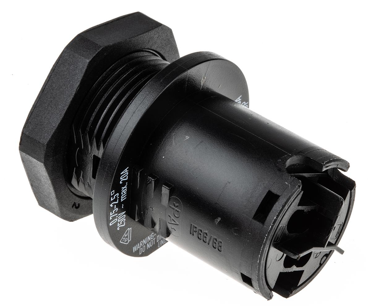 Wieland RST20i3 Series Circular Connector, 3-Pole, Female, Cable Mount, 20A, IP68