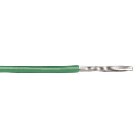 Alpha Wire Hook-up Wire TEFLON Series Green 0.23 mm² Hook Up Wire, 24 AWG, 7/0.20 mm, 30m, PTFE Insulation, 5854/7 GR005