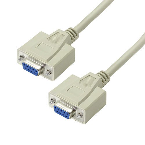 L-Com Female DB9 to Female DB9 Serial Cable, 5ft PVC, CRM Series