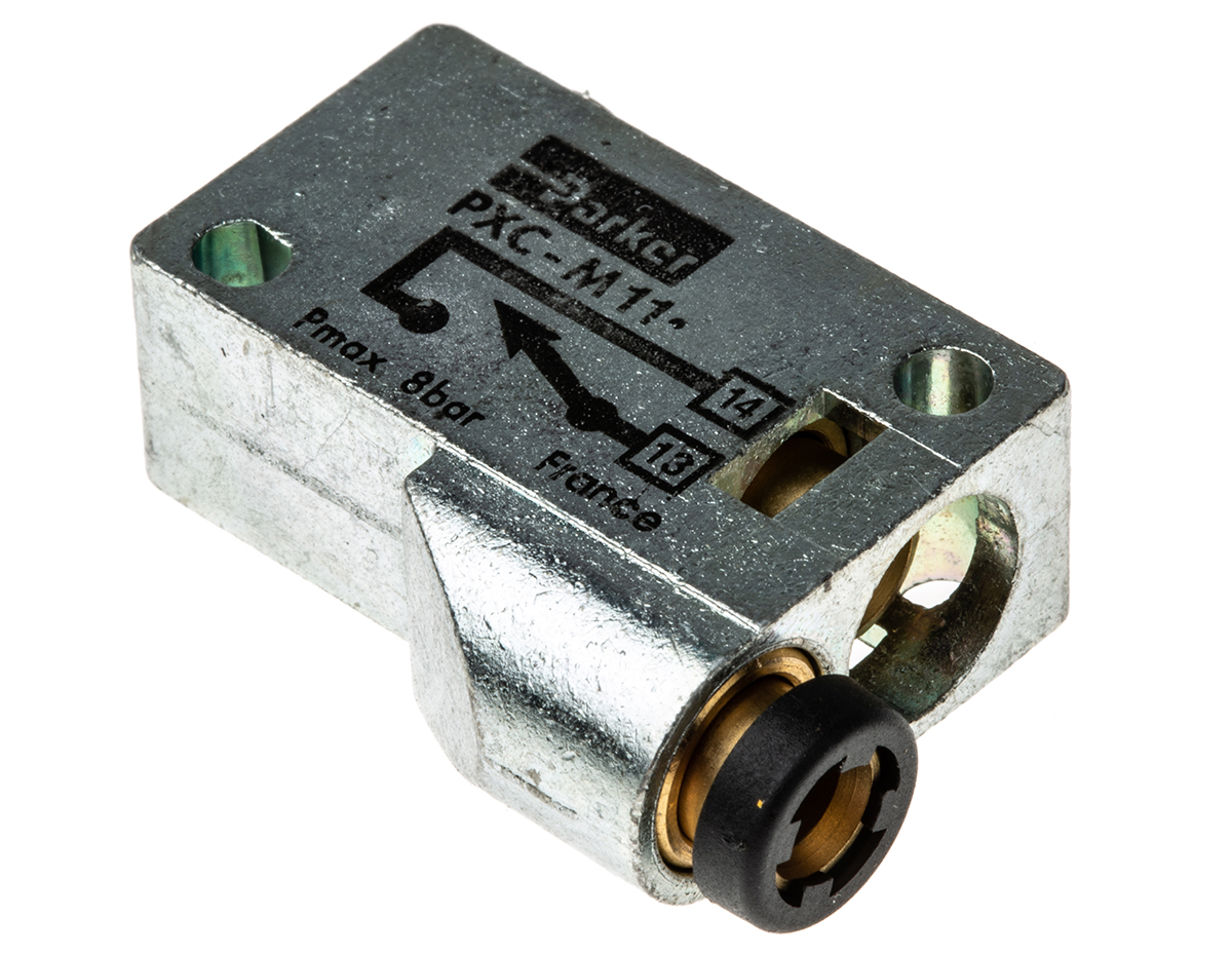 Parker Plunger 3/2 Pneumatic Manual Control Valve PXC Series, 2.5mm, III B