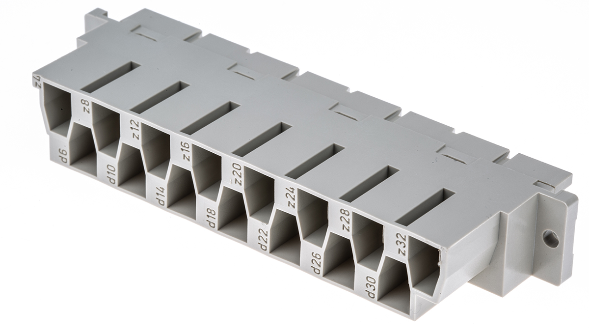 HARTING 15 Way 10.16mm Pitch, Type H15 Class C1, 2 Row, Straight DIN 41612 Connector, Socket
