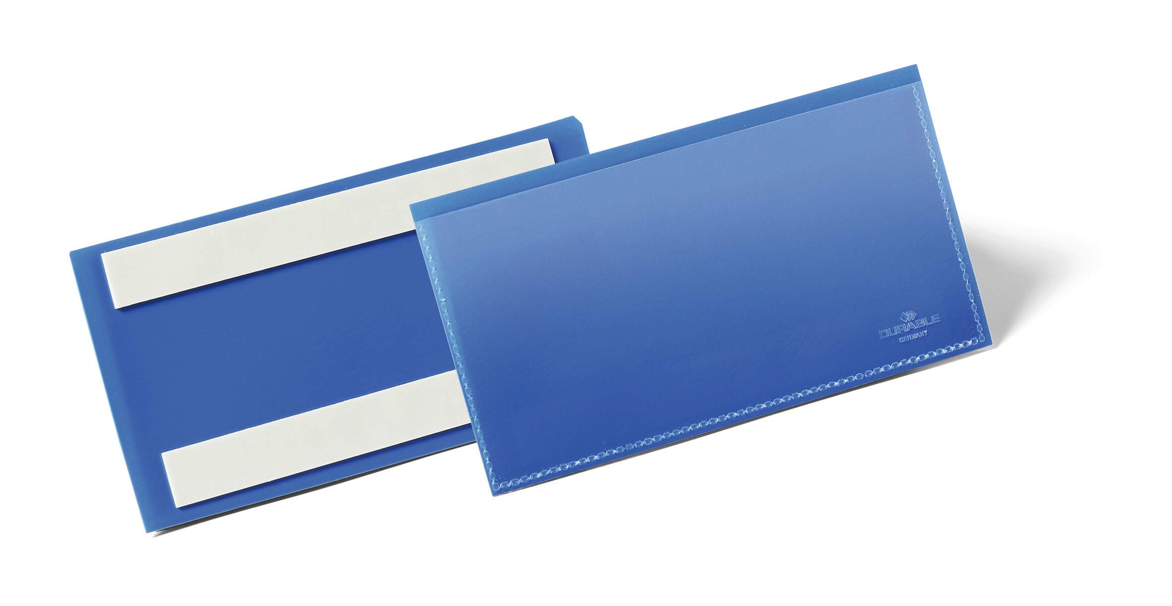 Durable Blue 150 x 67mm Smooth and rigid Logistic pockets, 67mm Height, 150mm Width