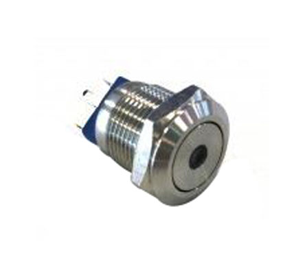 Bulgin MAV0120 Series Illuminated Push Button Switch, Momentary, Panel Mount, 12mm Cutout, SPST, Blue LED, 36V dc, IP67