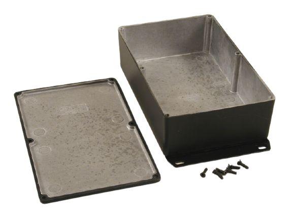 Hammond 1590 Series Die Cast Aluminium Enclosure, IP65, Flanged, 58 x 120 x 188mm