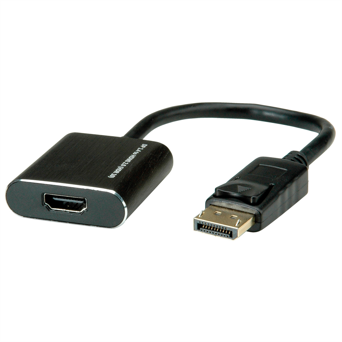 Roline Male HDMI to Female DisplayPort  Cable, 4K, 150mm