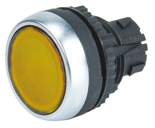 BACO Series Yellow Spring Return Push Button Head, 22mm Cutout, IP66