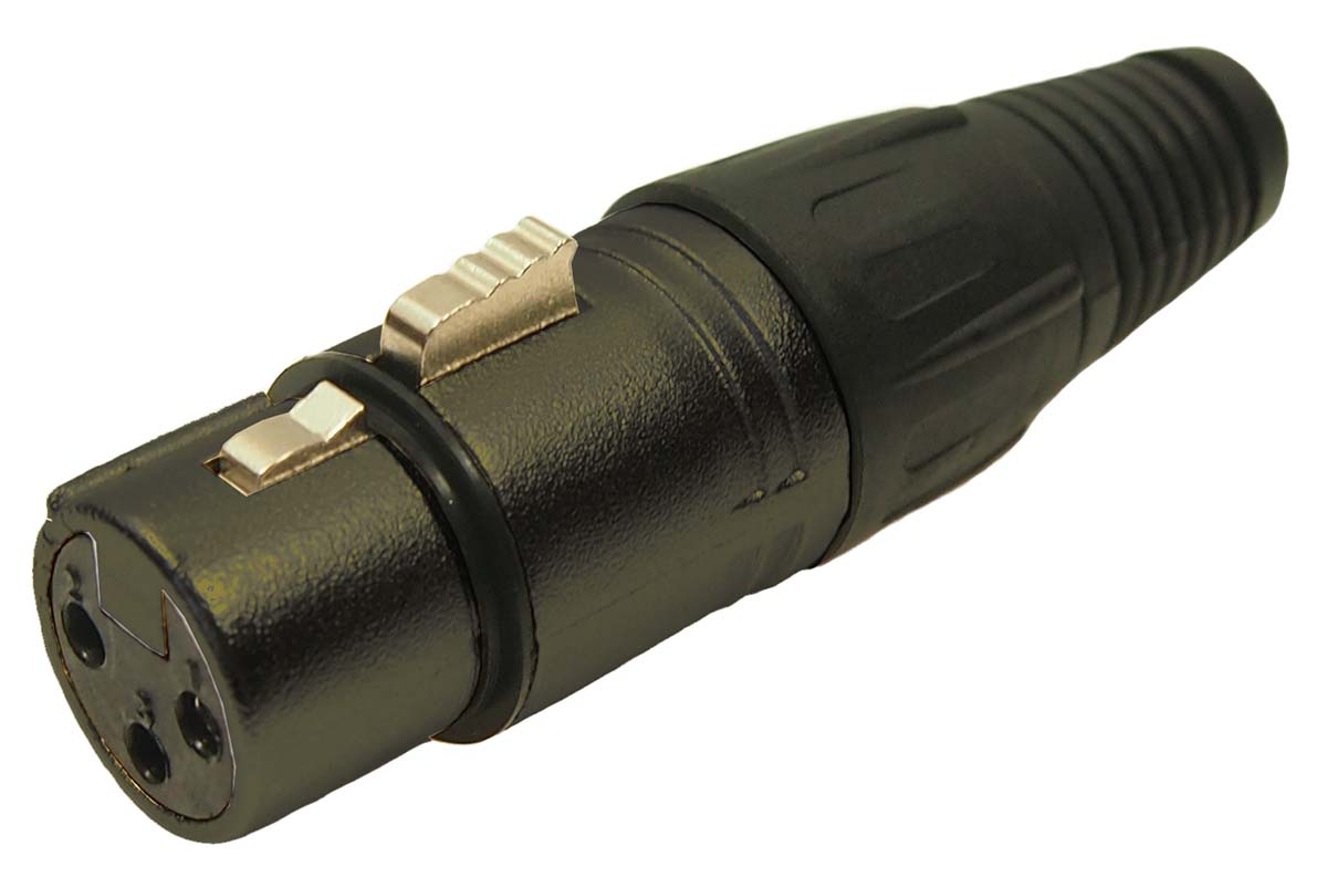 RS PRO Cable Mount XLR Connector, Female, 3 Way, Silver Plating