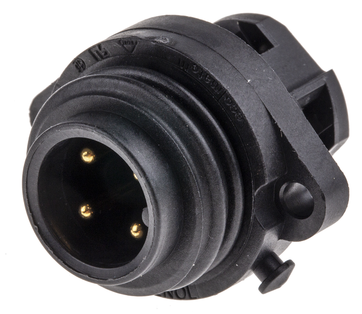 Amphenol Industrial Circular Connector, 3 Contacts, Panel, Standard Connector, Socket, Male, IP67, Ecomate M Series