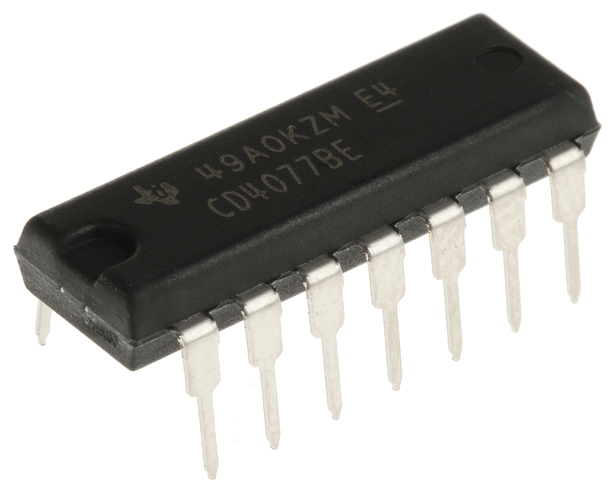 Texas Instruments CD4077BE, Quad 2-Input XNOR Logic Gate, 14-Pin PDIP