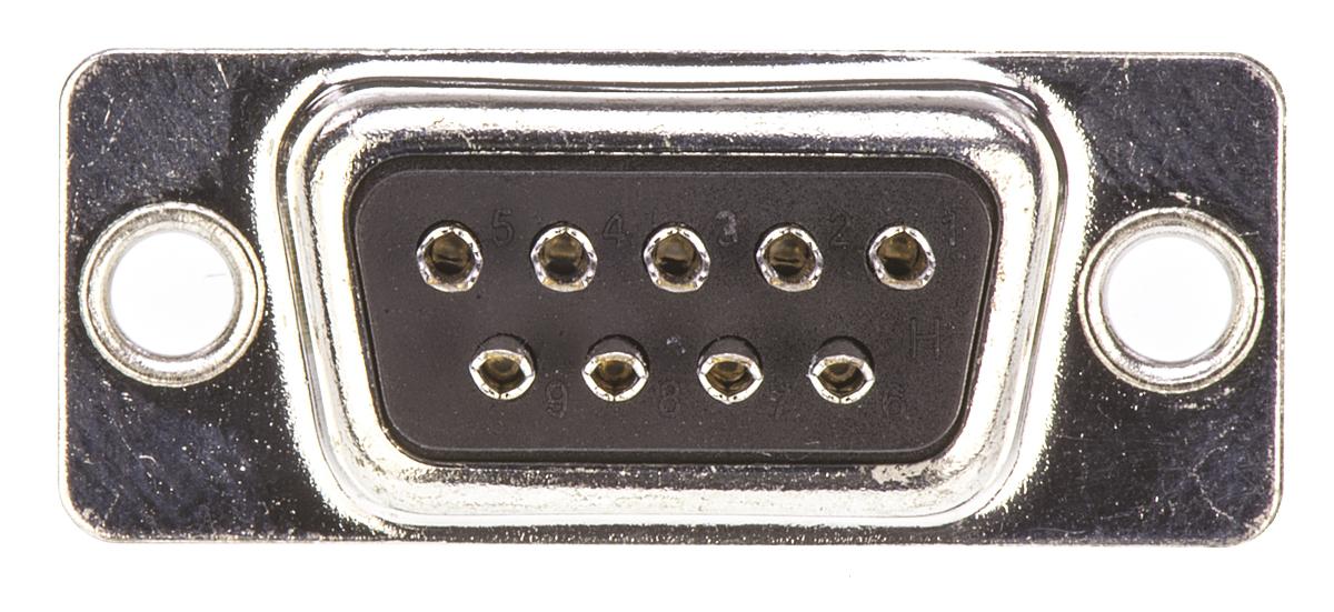 ITT Cannon ZD* 9 Way Panel Mount D-sub Connector Plug, 2.77mm Pitch