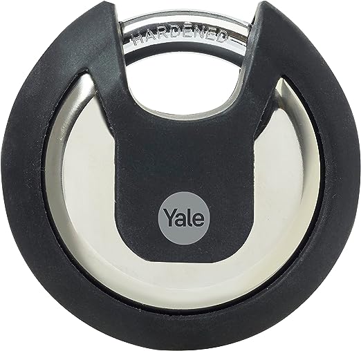 Yale Padlock Weatherproof Stainless Steel Padlock, 9.5mm Shackle