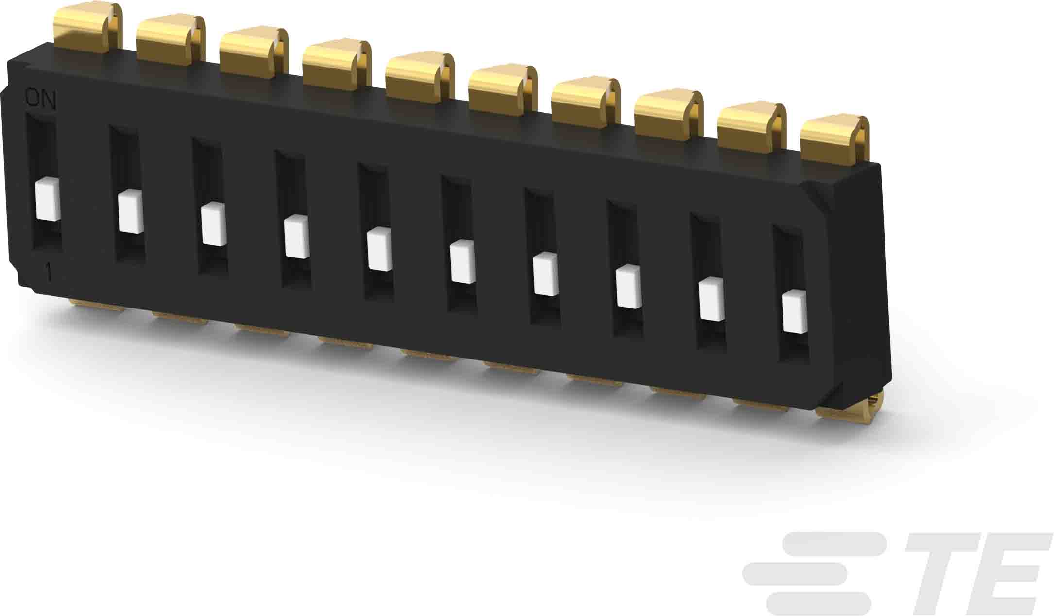 TE Connectivity 10 Way Surface Mount DIP Switch SPST, Recessed Actuator