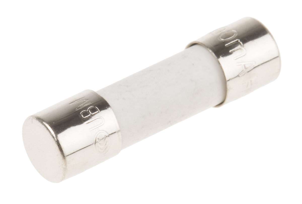 RS PRO 800mA F Ceramic Cartridge Fuse, 5 x 20mm