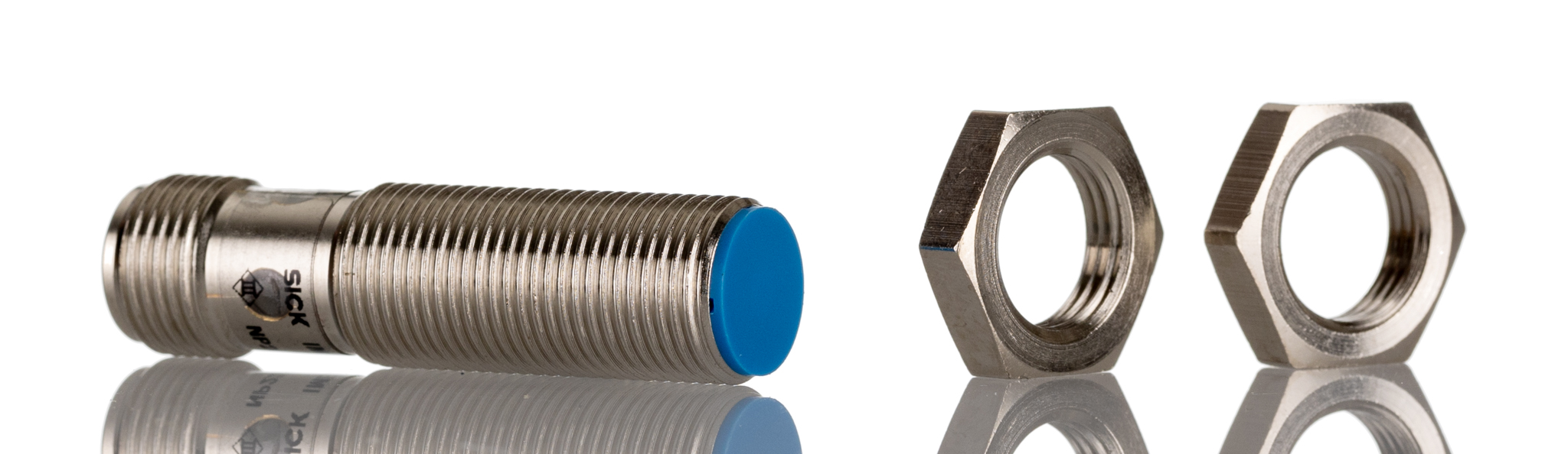 Sick PNP Inductive Sensor 4 mm Detection Range, Barrel 46mm length, 10 → 30 V dc, IP67