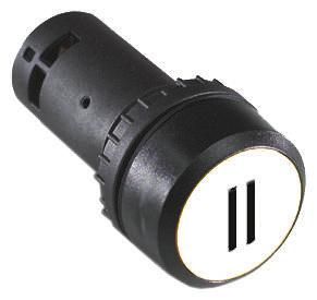 ABB Compact Series Illuminated Push Button, Panel Mount, 22mm Cutout, SPST, IP69K