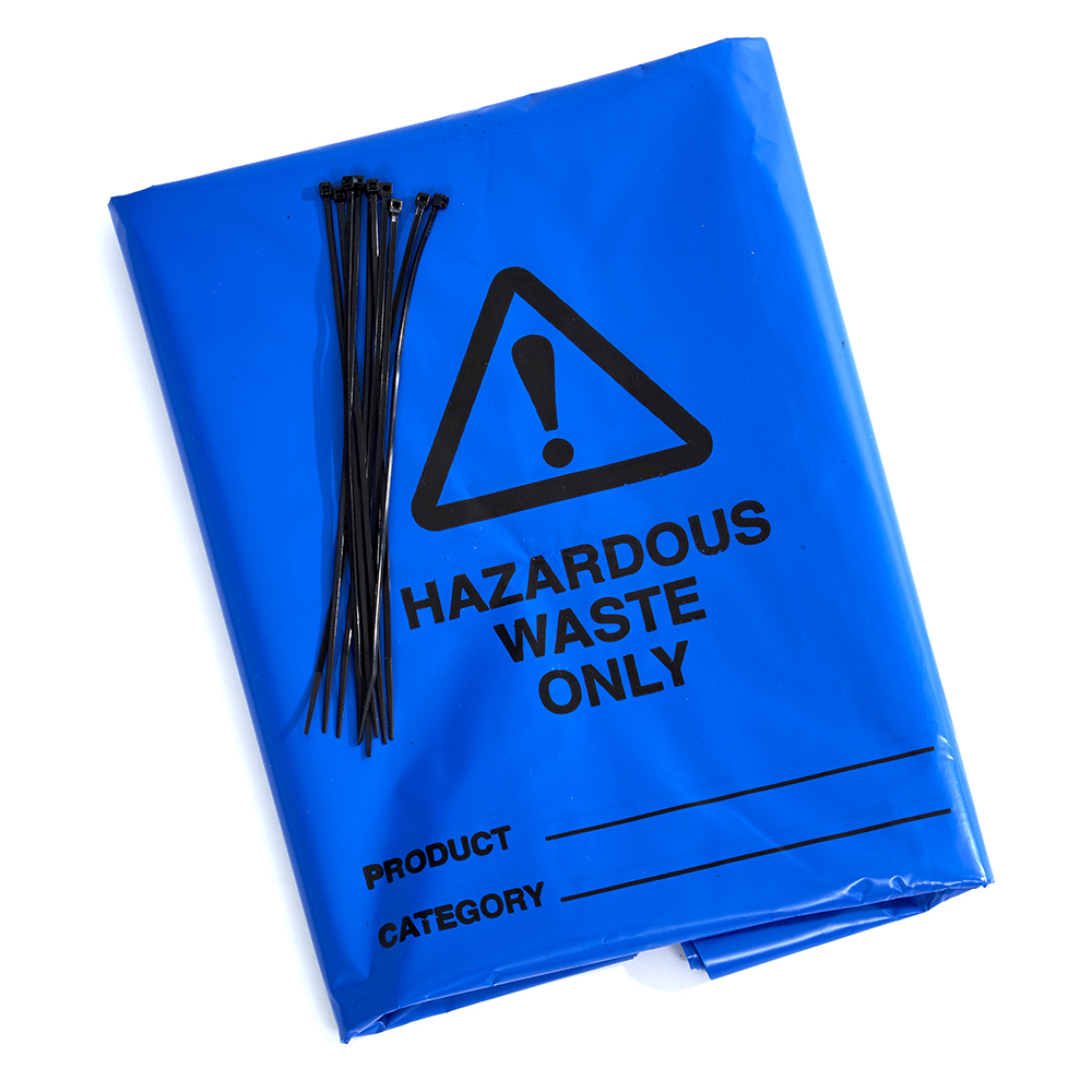 Ecospill Ltd Disposal Bag & Tie for Hazardous Waste Disposal