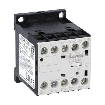 Lovato BG12 Contactor, 60 V dc Coil, 3-Pole, 12 A, 22 kW, 1NC, 690 V