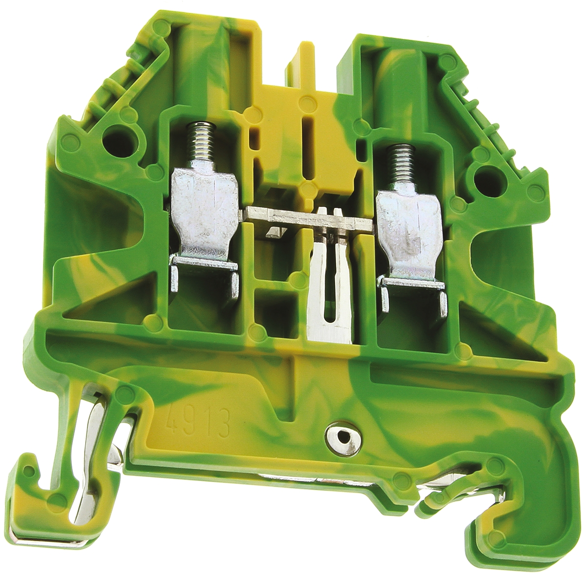 Wieland 58.503.9055.0 WT 2.5 PE Series Green, Yellow, 2.5mm², Single-Level, Screw Termination, ATEX