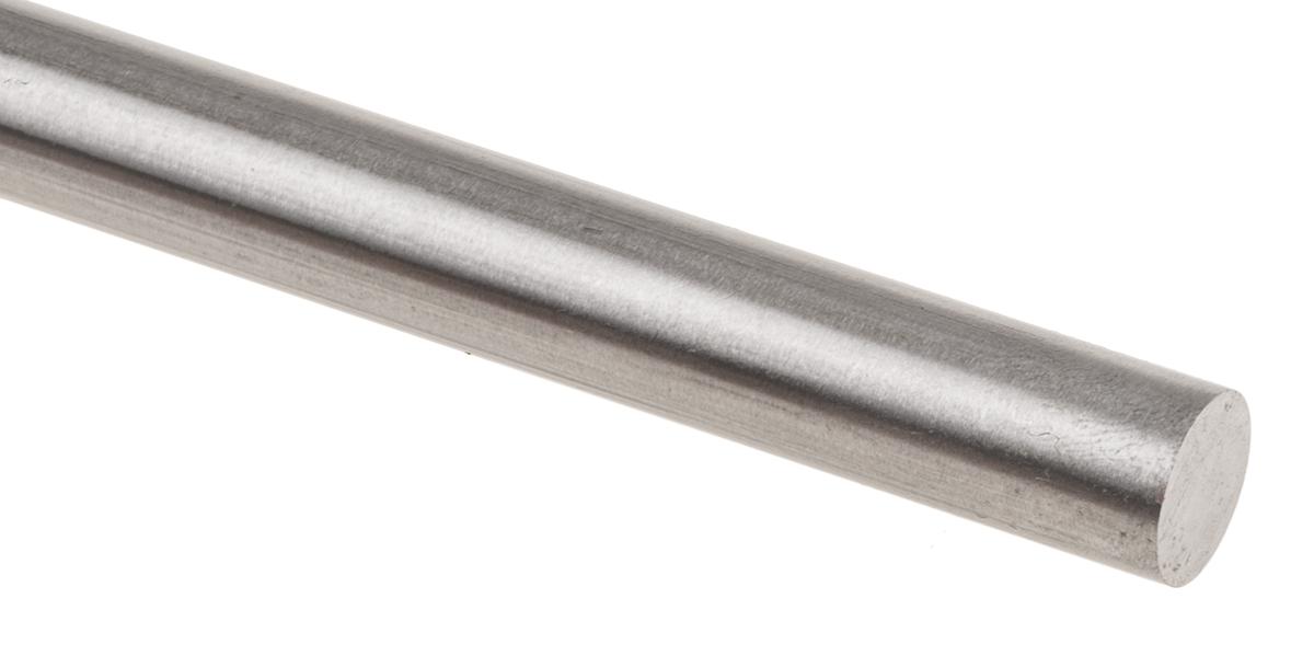 RS PRO Silver Steel Rod 10mm Diameter, 330mm L