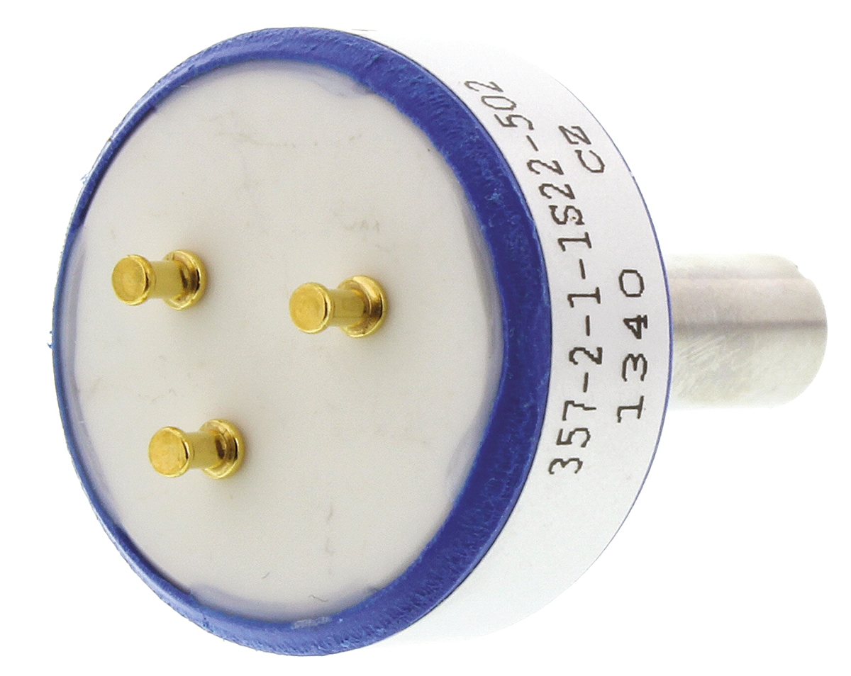 Vishay 357 5kΩ Rotary Potentiometer 1-Gang Panel Mount, 357B2502MAB251S22