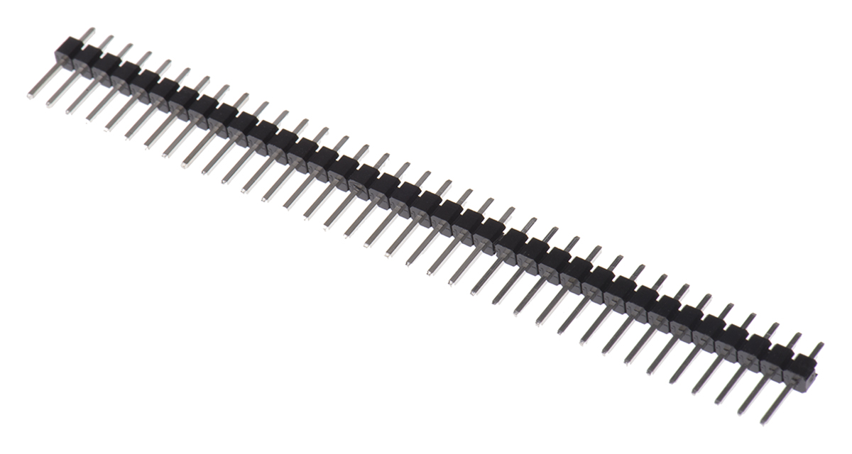 HARWIN M20 Series Straight Through Hole Pin Header, 36 Contact(s), 2.54 mm Pitch, 1 Row, Unshrouded