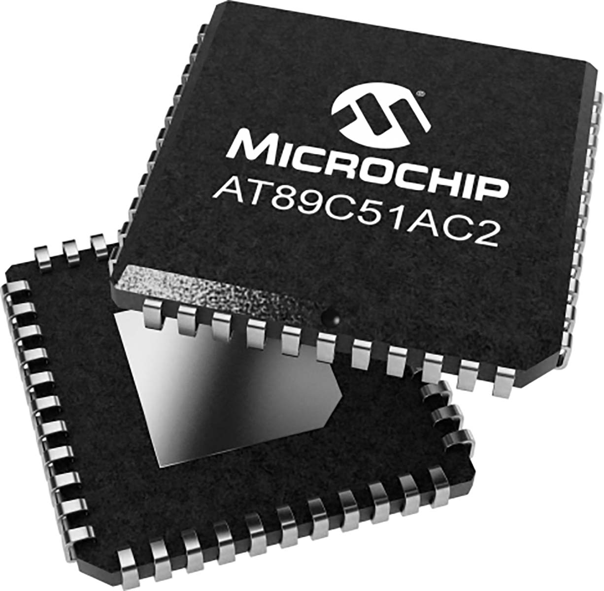 Microchip, 8 bit 80C51, AT89C51AC2 Microcontroller, 20 MHz, 8kB FLASH, 44-Pin PLCC