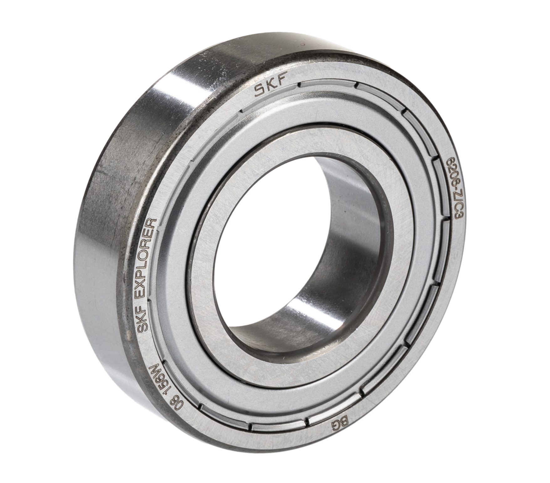 SKF 6206-Z/C3 1 Row Deep Groove Ball Bearing - 30 mm ID, 62 mm OD