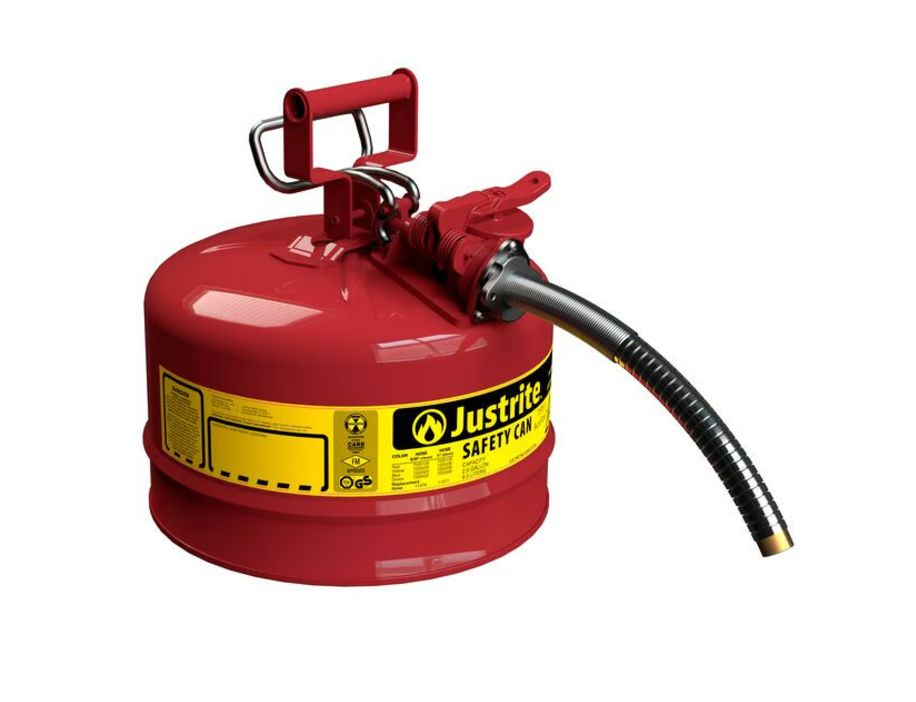 Justrite Steel Safety Can, 2.5gal