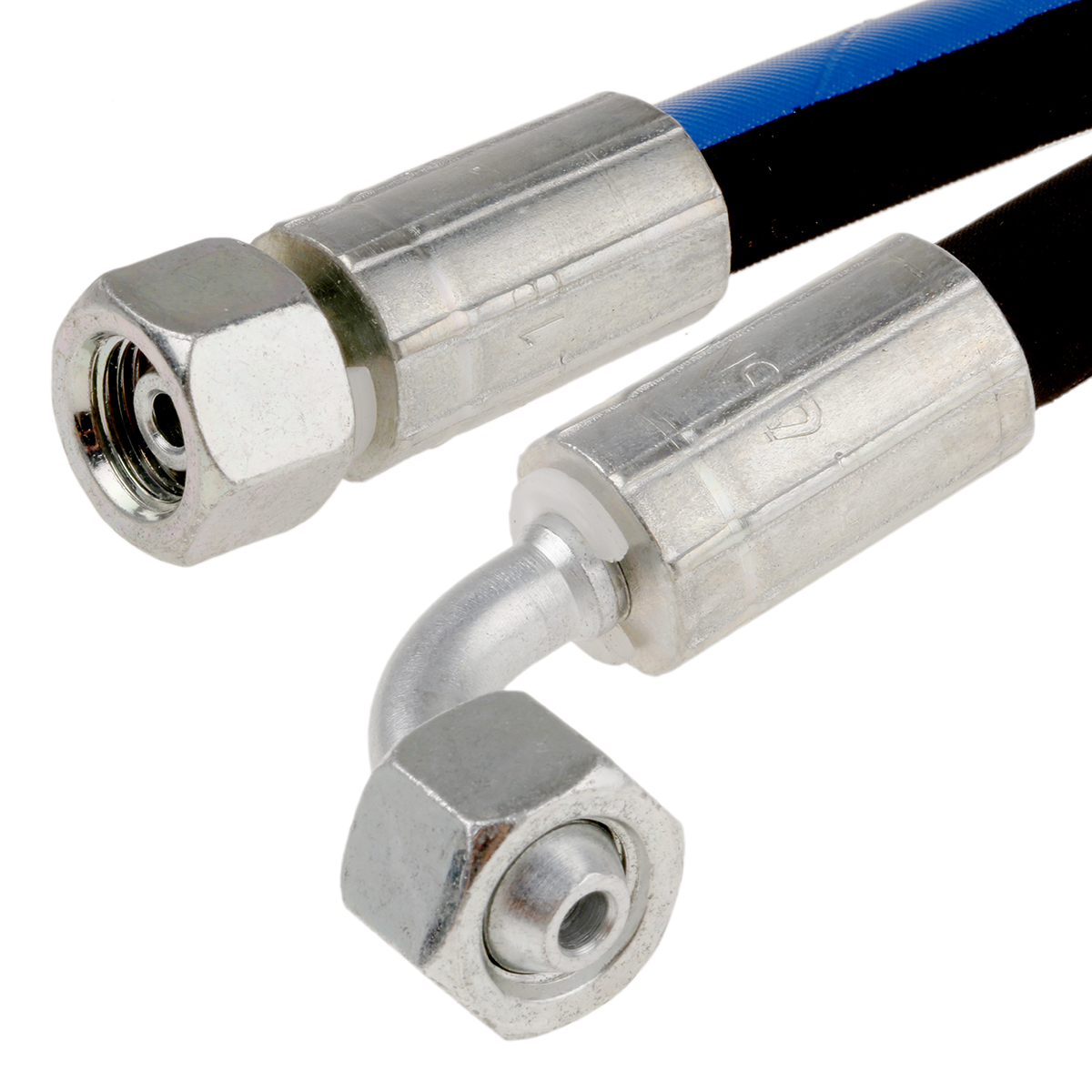 RS PRO 558mm Synthetic Rubber Hydraulic Hose Assembly, 330bar Max Pressure