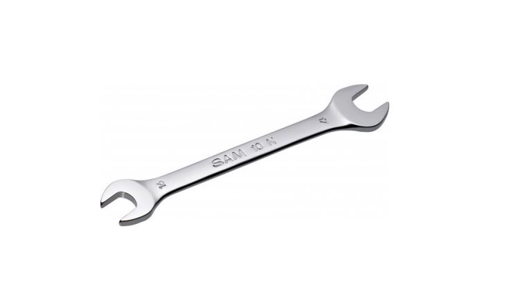 SAM 10 Series Open Ended Spanner, 1 1/8 x 1 1/4in, Metric, 294 mm Overall
