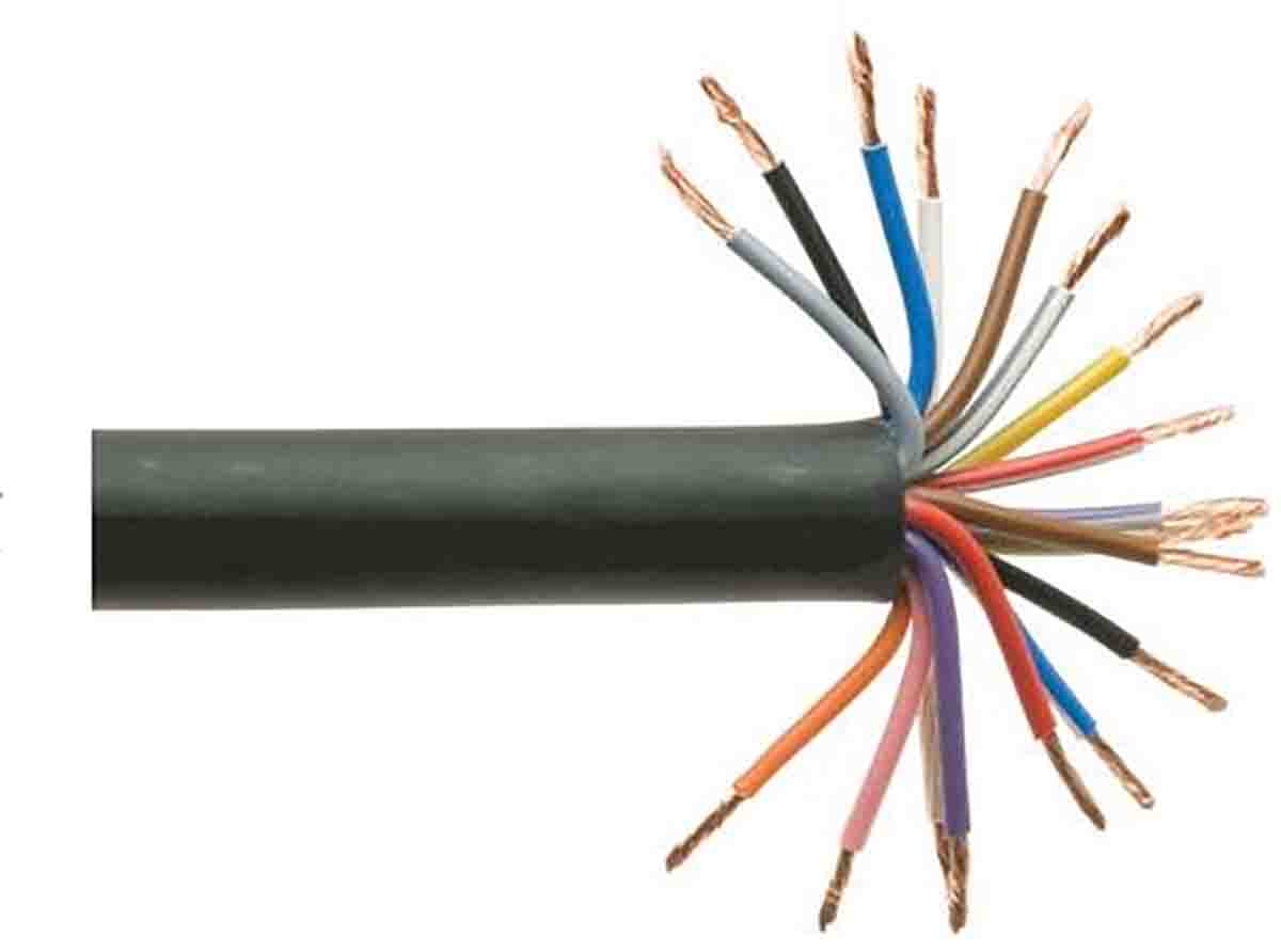 RS PRO Data Cable, 18 Cores, 0.5 mm², Unscreened, 20 AWG, 25m