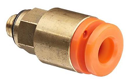 SMC KQ2 Series Straight Threaded Adaptor, NPT 1/8 Male to Push In 1/4 in, Threaded-to-Tube Connection Style