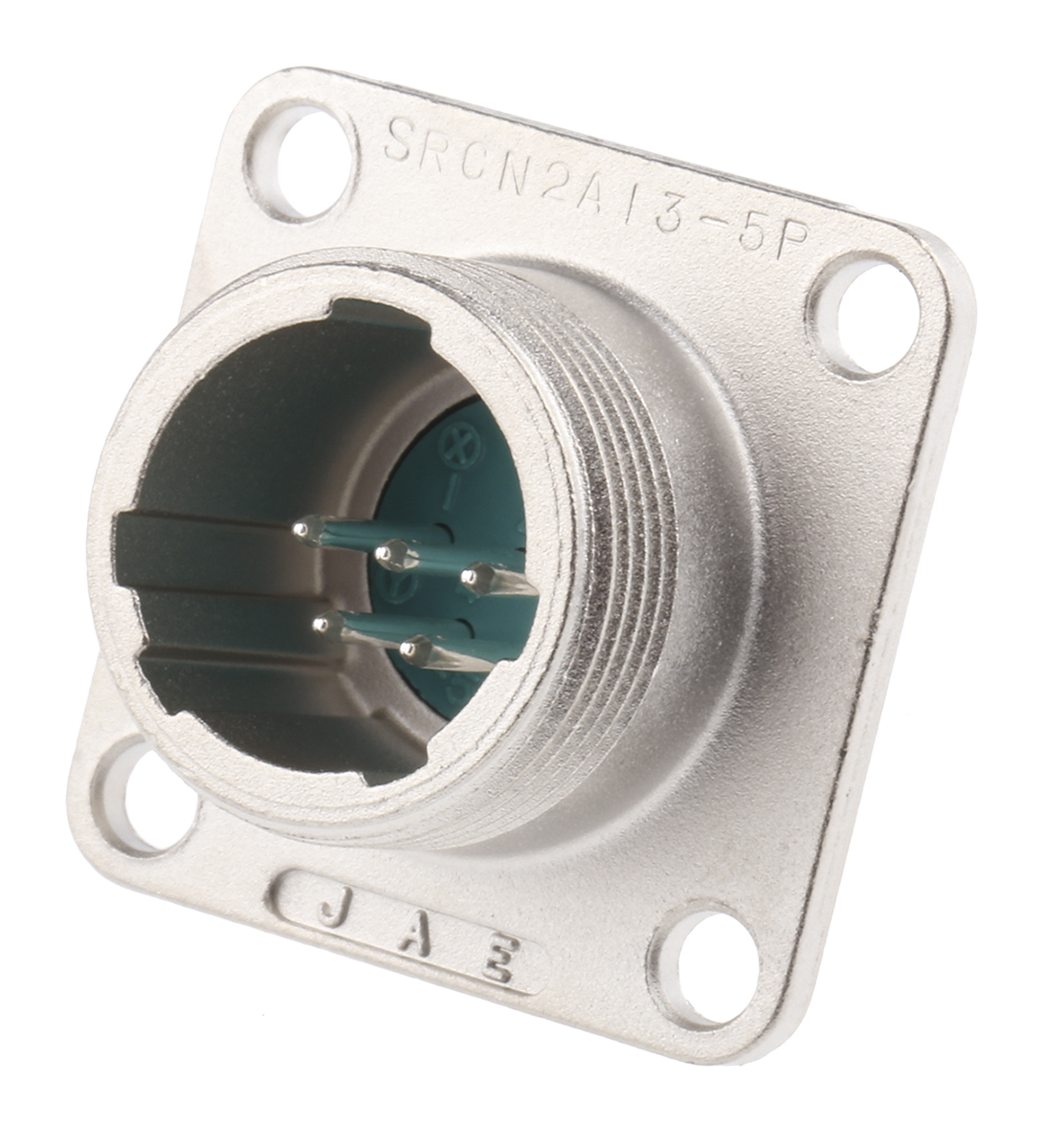 JAE Circular Connector, 5 Contacts, Panel, Miniature Connector, Plug, Male, SRCN Series
