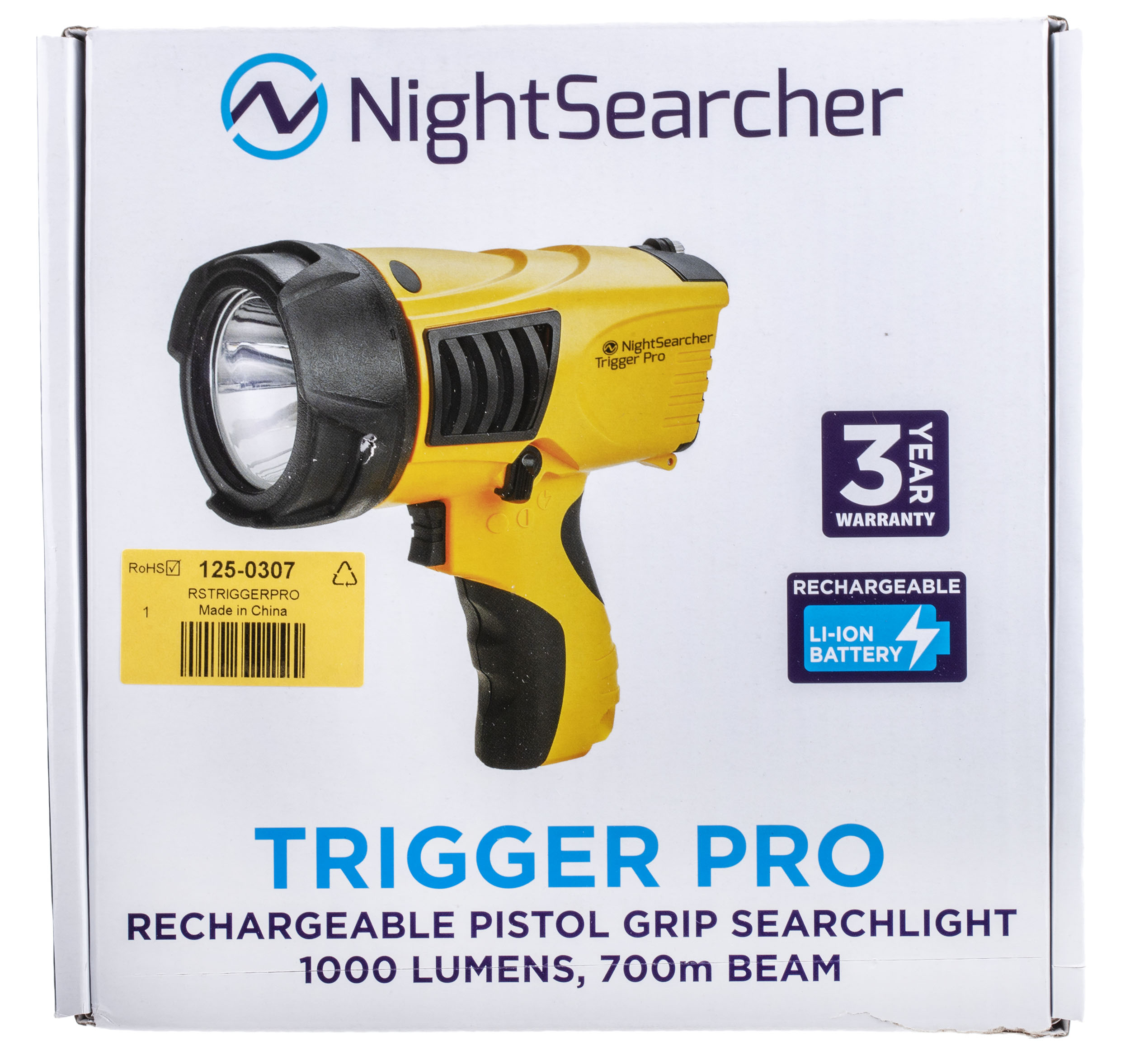 Nightsearcher Trigger Pro LED Searchlight - Rechargeable