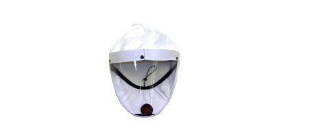 Sundstrom R06-5101 White PETG, Polypropylene Coated Non-Woven Polypropylene Protective Hood