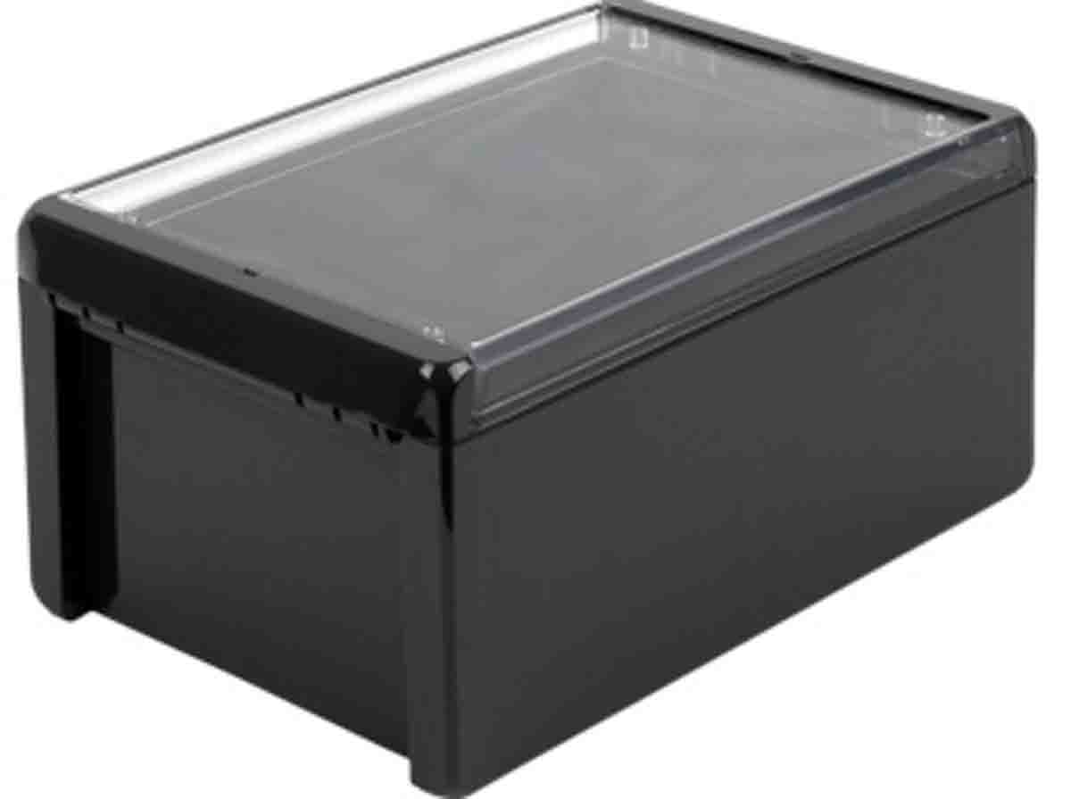 Bopla Bocube Series Graphite Grey Polycarbonate V0 Enclosure, IP66, IP68, IK07, Transparent Lid, 271 x 170 x 120mm