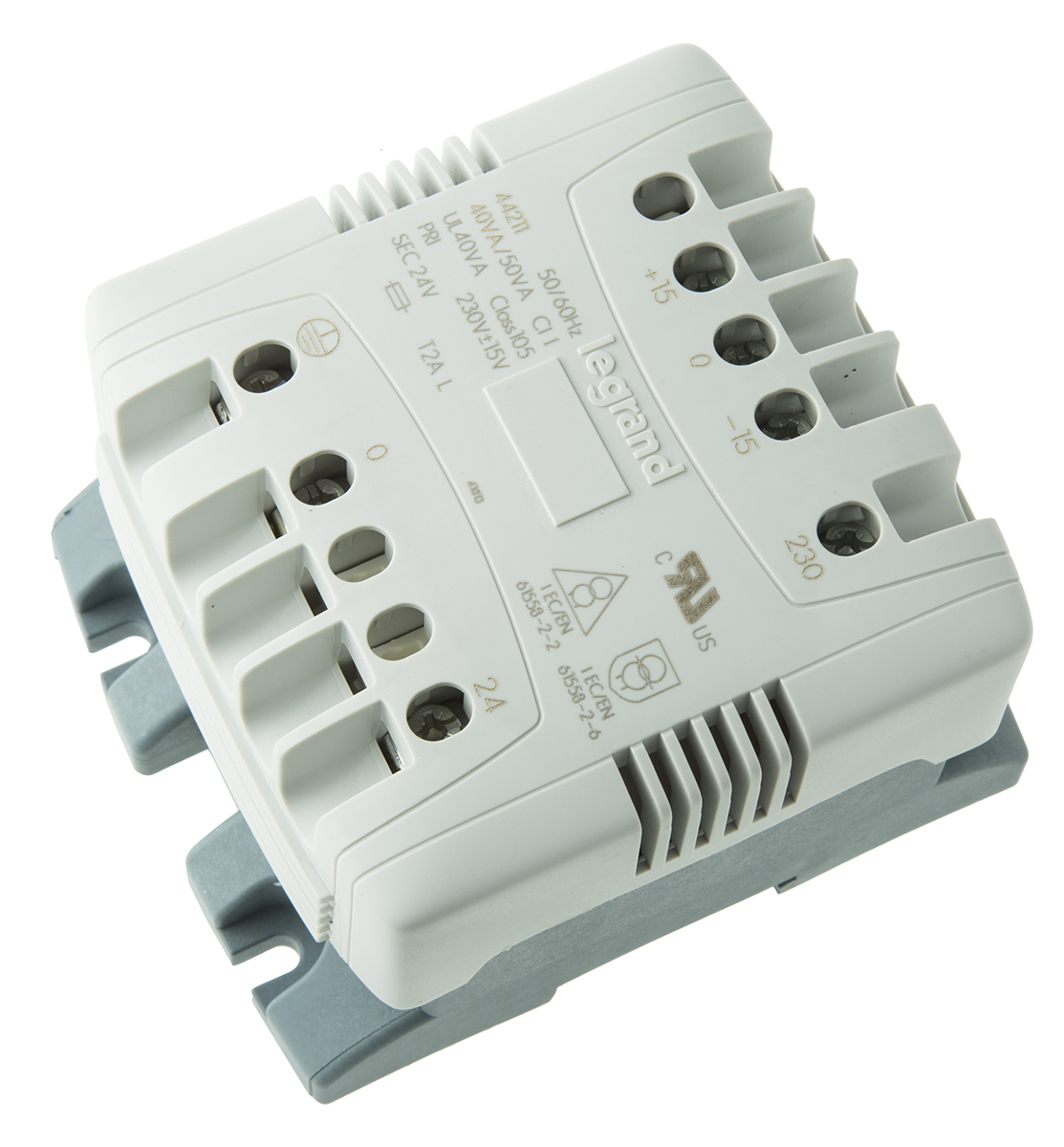 Legrand 40VA DIN Rail Transformer, 215V ac, 230V ac, 245V ac Primary, 24V ac Secondary