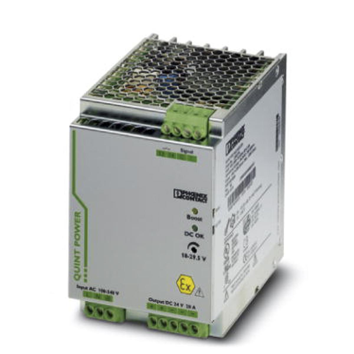 Phoenix Contact QUINT POWER Switched Mode DIN Rail Power Supply, 85 → 264V ac ac Input, 24V dc dc Output, 20A