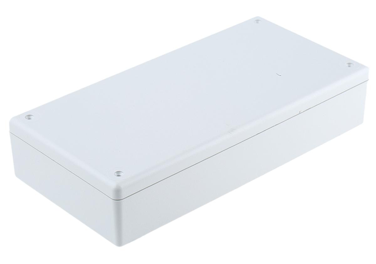 Hammond 1599 Series Grey Flame Retardant ABS Enclosure, IP54, Grey Lid, 220 x 110 x 44mm